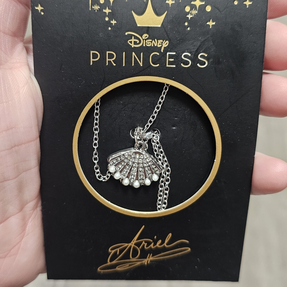 Disney Princess Ariel Silver and White Necklace